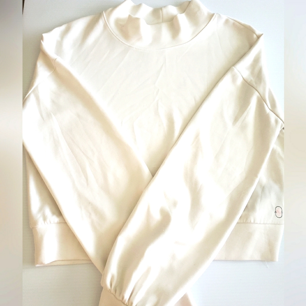 Altar'd State Cream Turtleneck Sweatshirt